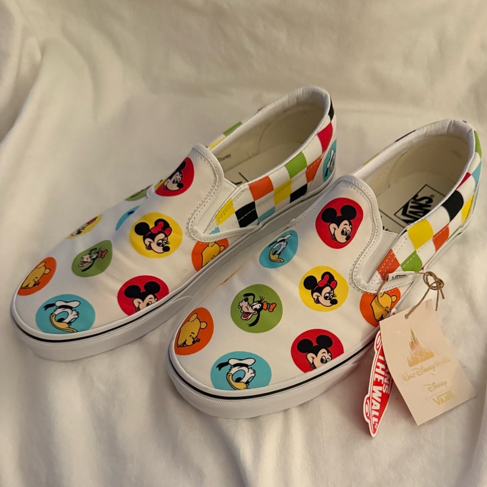 Vans Multicolor Disney Slip-On Loafers
